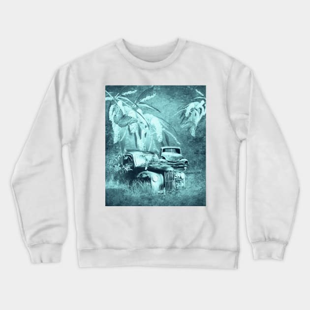 cars and butterflies in moonlight Crewneck Sweatshirt by hereswendy